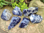 Polished One Side Lithium Silver Leaf Lepidolite Specimens x 6 From Zimbabwe - Toprock Gemstones and Minerals 