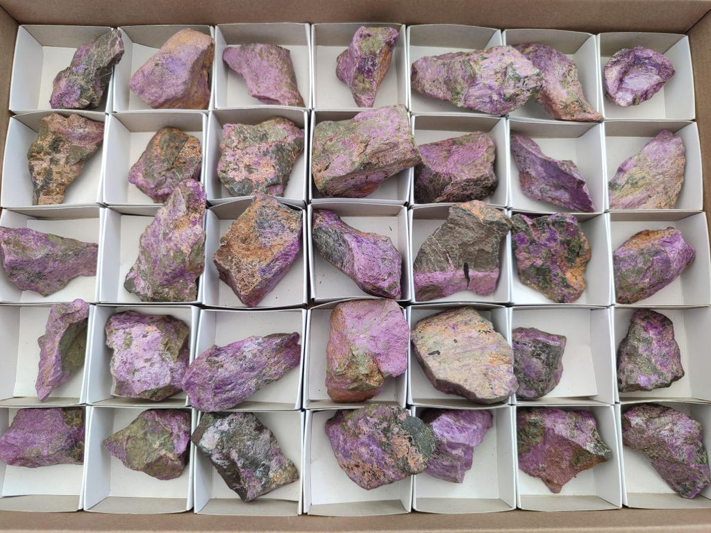 Natural Cobbed Stichtite Specimens x 35 From Barberton, South Africa - Toprock Gemstones and Minerals 