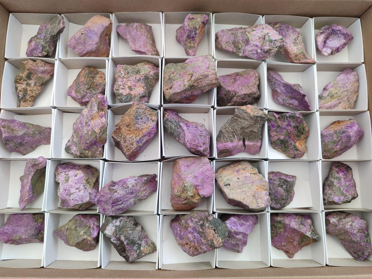 Natural Cobbed Stichtite Specimens x 35 From Barberton, South Africa - Toprock Gemstones and Minerals 