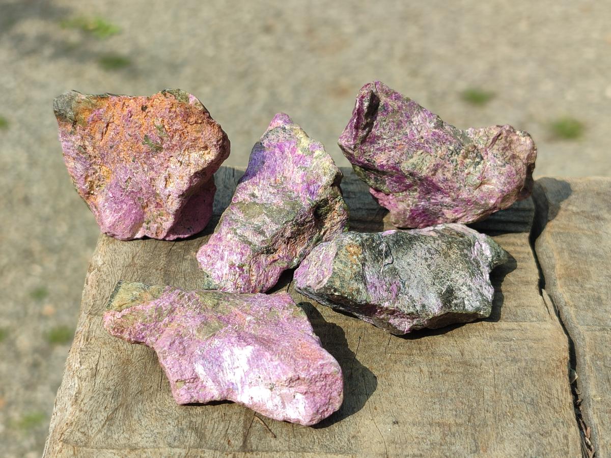 Natural Cobbed Stichtite Specimens x 35 From Barberton, South Africa - Toprock Gemstones and Minerals 