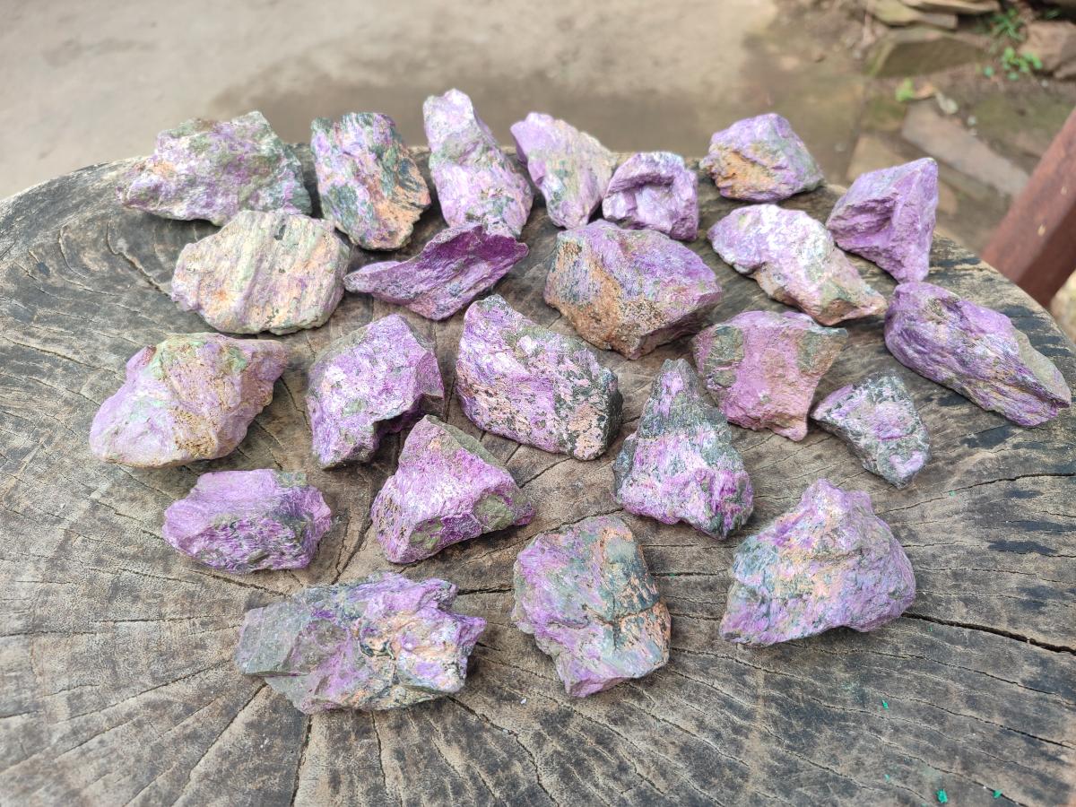 Natural Cobbed Stichtite Specimens x 35 From Barberton, South Africa - Toprock Gemstones and Minerals 