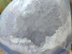 Polished and Natural XL Blue Lace Agate Standing Display Piece x 1 From Nsanje, Malawi - Toprock Gemstones and Minerals 
