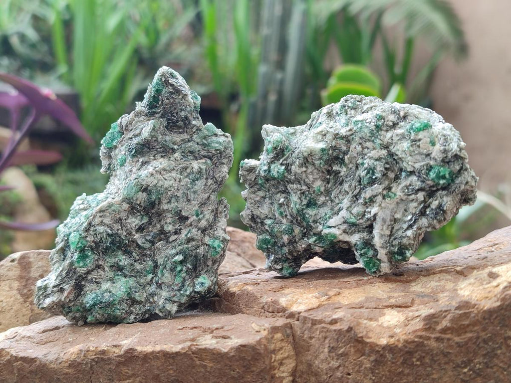 Natural Emerald Mica 'Mutokolite' Cobbed Specimens x 12 From Mutoko, Zimbabwe - Toprock Gemstones and Minerals 