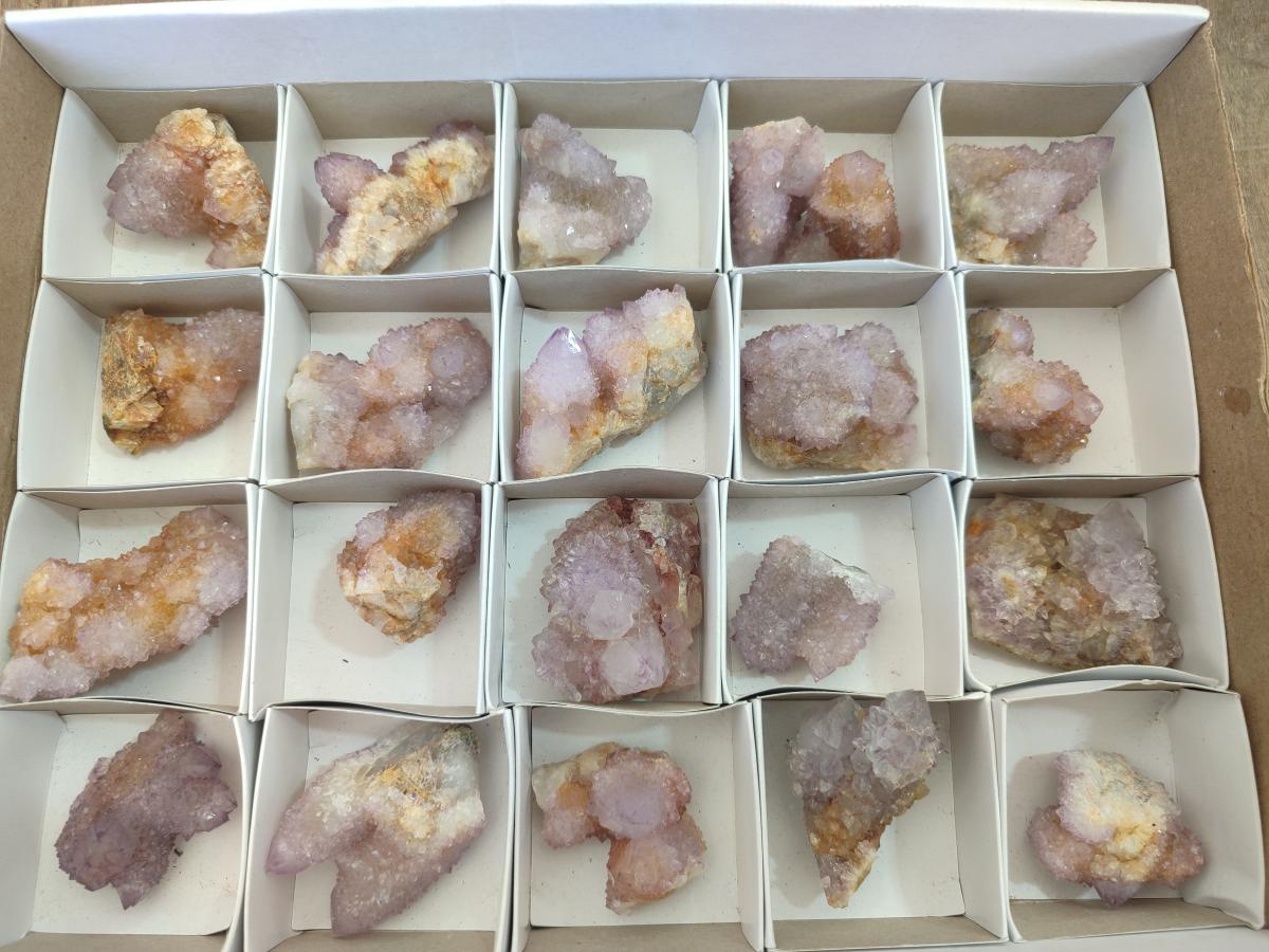 Natural Spirit Amethyst Clusters x 20 From Boekenhouthoek, South Africa - Toprock Gemstones and Minerals 