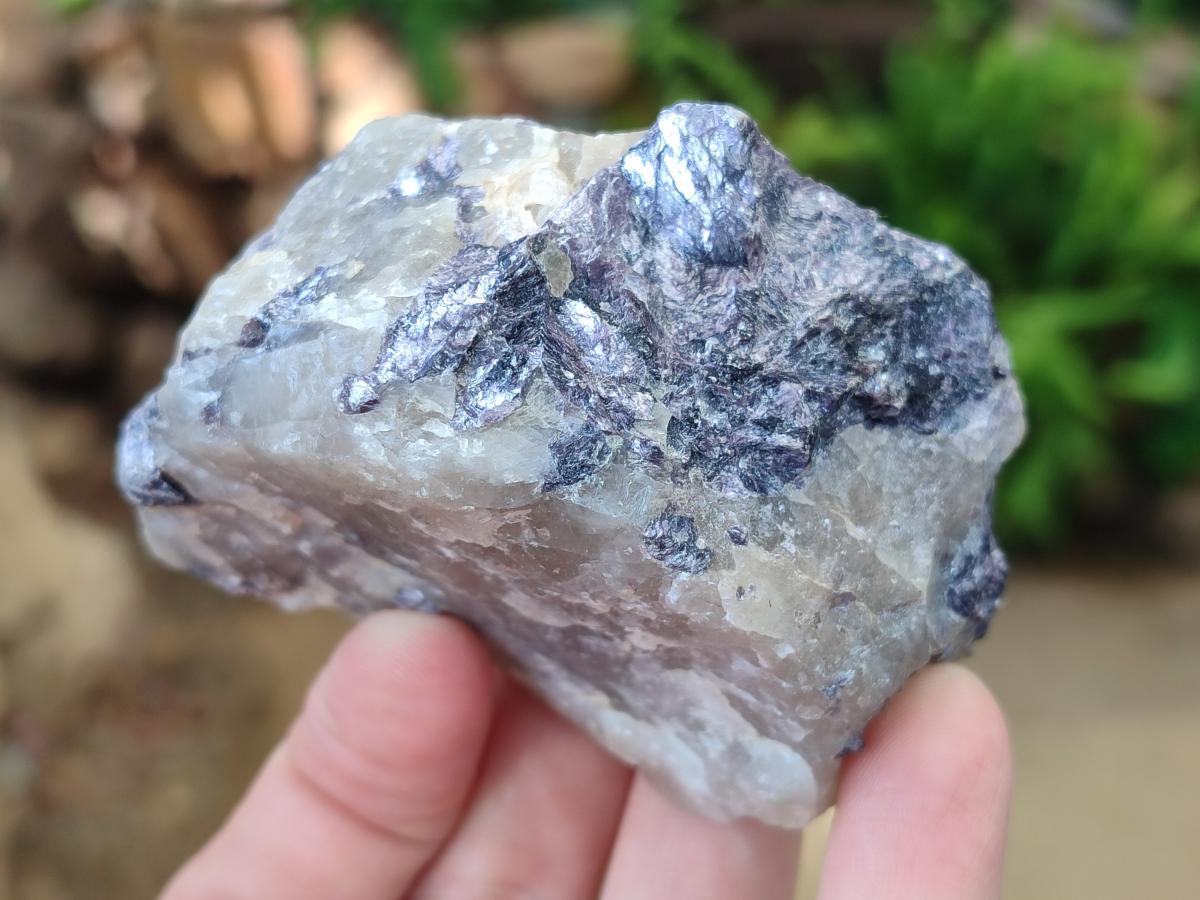 Polished One Side Lithium Silver Leaf Lepidolite Specimens x 12 From Zimbabwe - Toprock Gemstones and Minerals 
