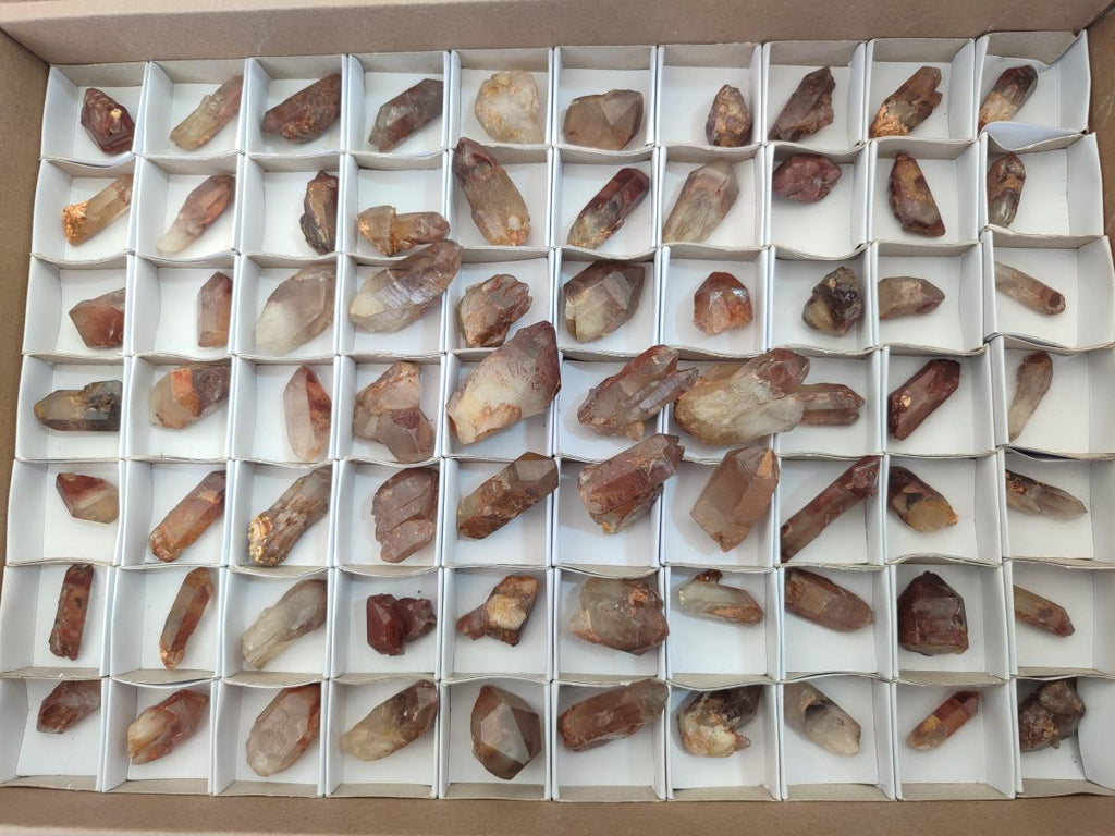 Natural Red Hematoid Quartz Crystals x 70 From Karoi, Zimbabwe - Toprock Gemstones and Minerals 