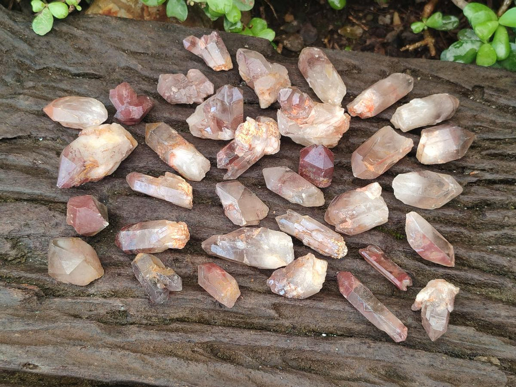 Natural Red Hematoid Quartz Crystals x 70 From Karoi, Zimbabwe - Toprock Gemstones and Minerals 
