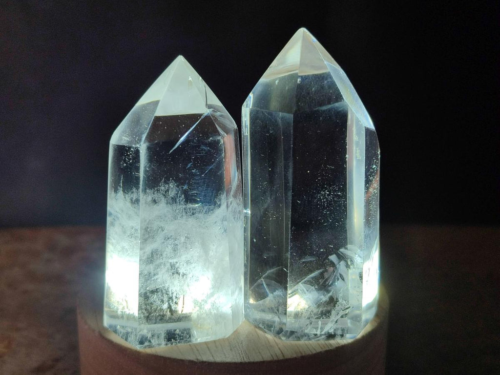 Polished Clear Quartz Crystals x 12 From Madagascar - Toprock Gemstones and Minerals 