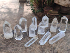 Polished Clear Quartz Crystals x 12 From Madagascar - Toprock Gemstones and Minerals 
