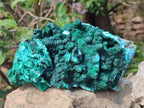 Natural Large Rare Malachite Pseudomorph Specimen with Associated Minerals x 1 From Kolwezi, Congo - Toprock Gemstones and Minerals 