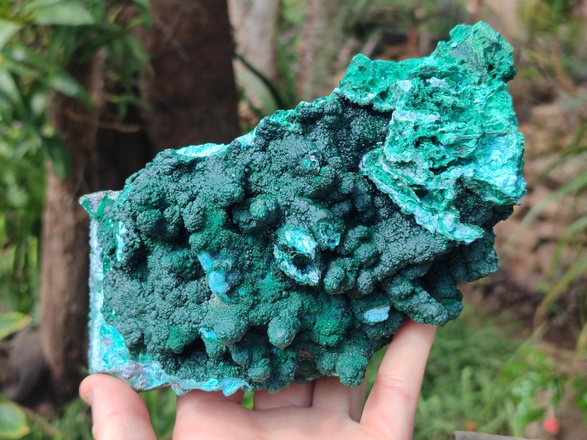 Natural Large Rare Malachite Pseudomorph Specimen with Associated Minerals x 1 From Kolwezi, Congo - Toprock Gemstones and Minerals 