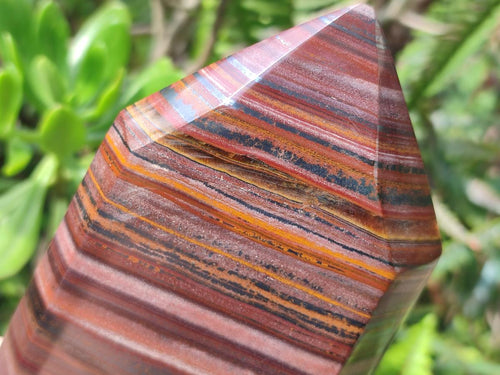 Polished Banded Tiger Iron Display Crystals x 2 From South Africa - Toprock Gemstones and Minerals 