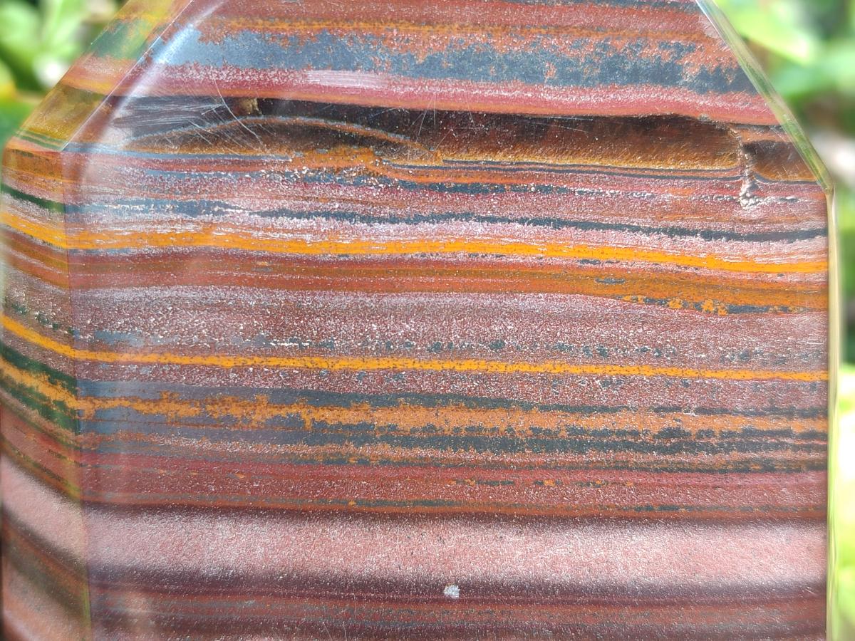 Polished Banded Tiger Iron Display Crystals x 2 From South Africa - Toprock Gemstones and Minerals 