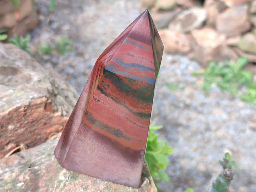Polished Banded Tiger Iron Display Crystals x 2 From South Africa - Toprock Gemstones and Minerals 