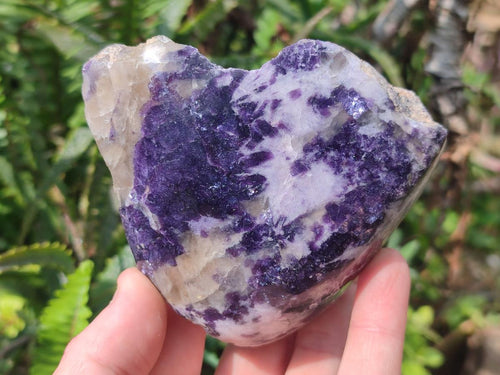 Polished One Side Lithium Silver Leaf Lepidolite Specimens x 6 From Zimbabwe - Toprock Gemstones and Minerals 