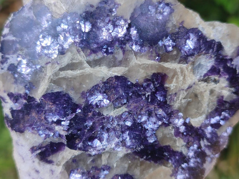 Polished One Side Lithium Silver Leaf Lepidolite Specimens x 6 From Zimbabwe - Toprock Gemstones and Minerals 