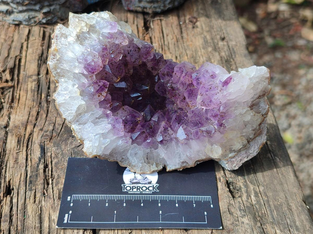 Natural Zululand Amethyst Agate Specimens x 3 From Jozini, South Africa - Toprock Gemstones and Minerals 