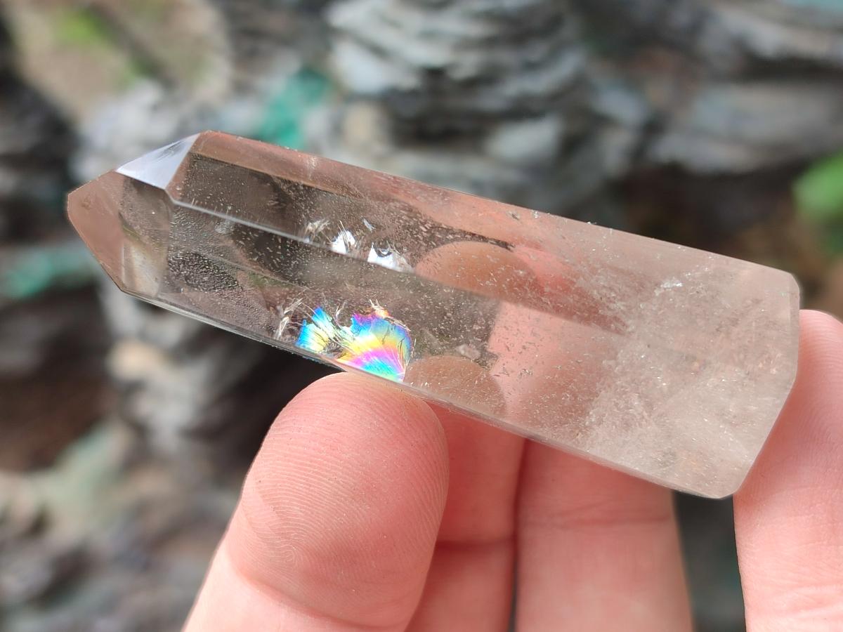 Polished Smokey Quartz Crystals x 12 From Madagascar - Toprock Gemstones and Minerals 