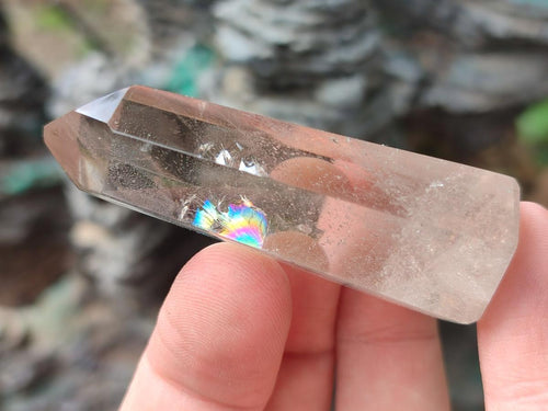 Polished Smokey Quartz Crystals x 12 From Madagascar - Toprock Gemstones and Minerals 