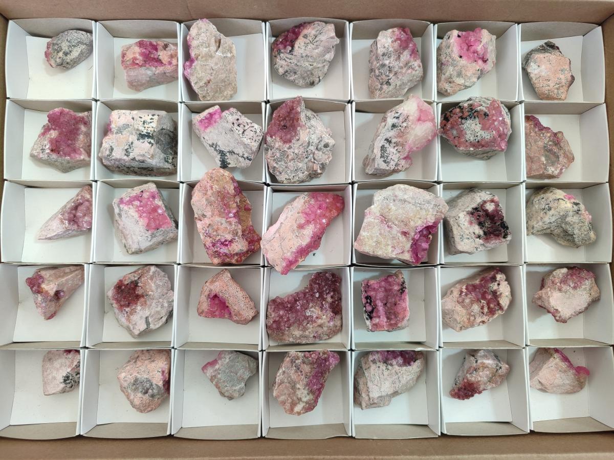 Natural Small Spherocobaltite Specimens x 35 From Mashamba West Mine, Congo - Toprock Gemstones and Minerals 
