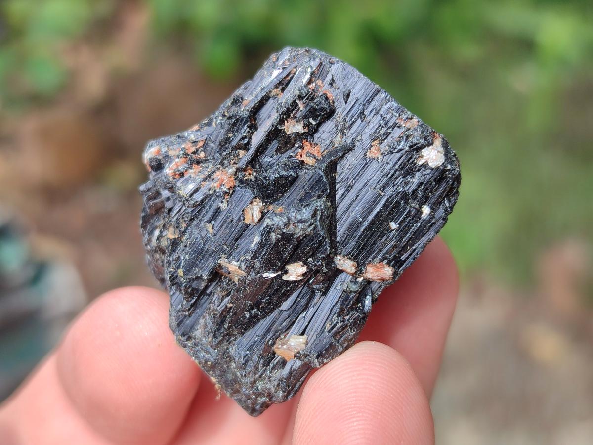 Natural Striated Schorl Black Tourmaline Crystals x 36 From Zimbabwe - Toprock Gemstones and Minerals 