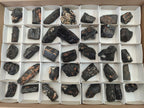 Natural Striated Schorl Black Tourmaline Crystals x 36 From Zimbabwe - Toprock Gemstones and Minerals 