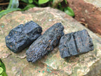 Natural Striated Schorl Black Tourmaline Crystals x 36 From Zimbabwe - Toprock Gemstones and Minerals 