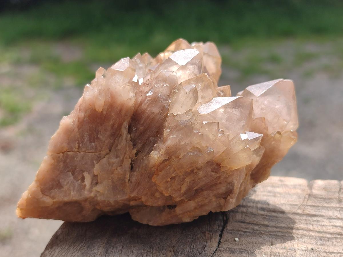Natural Cascading White Phantom Smokey Luena Quartz Clusters x 6 From Luena, Congo - Toprock Gemstones and Minerals 