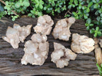 Natural Cascading White Phantom Smokey Luena Quartz Clusters x 6 From Luena, Congo - Toprock Gemstones and Minerals 