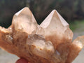 Natural Cascading White Phantom Smokey Luena Quartz Clusters x 6 From Luena, Congo - Toprock Gemstones and Minerals 