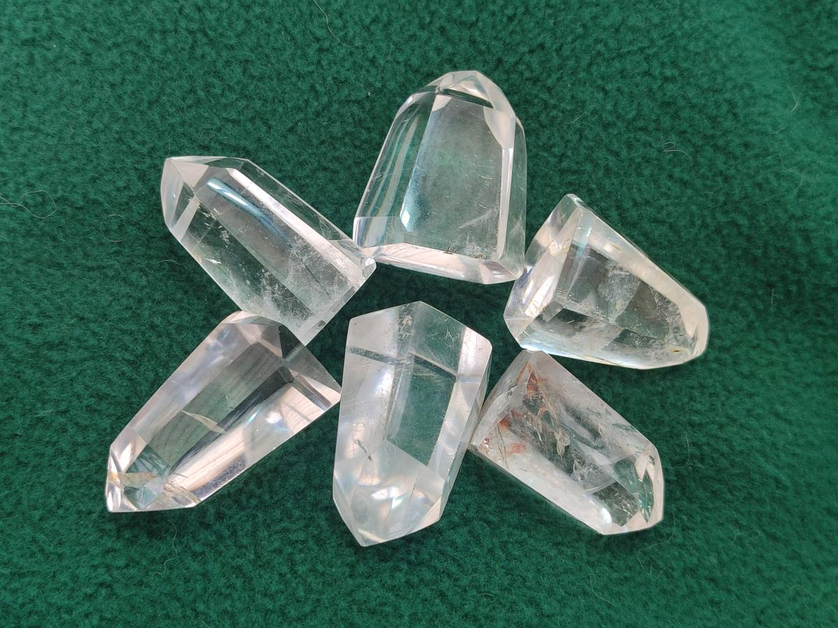 Polished Clear and Smokey Quartz Crystals x 35 From Madagascar - Toprock Gemstones and Minerals 