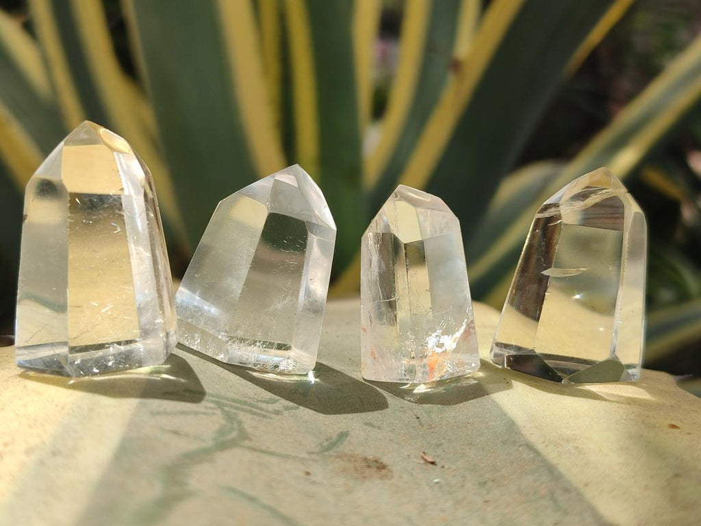 Polished Clear and Smokey Quartz Crystals x 35 From Madagascar - Toprock Gemstones and Minerals 
