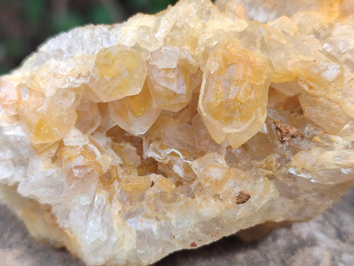 Natural Golden Limonite Quartz Clusters x 12 From Solwezi, Zambia - Toprock Gemstones and Minerals 