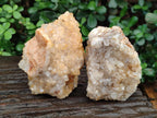Natural Golden Limonite Quartz Clusters x 12 From Solwezi, Zambia - Toprock Gemstones and Minerals 