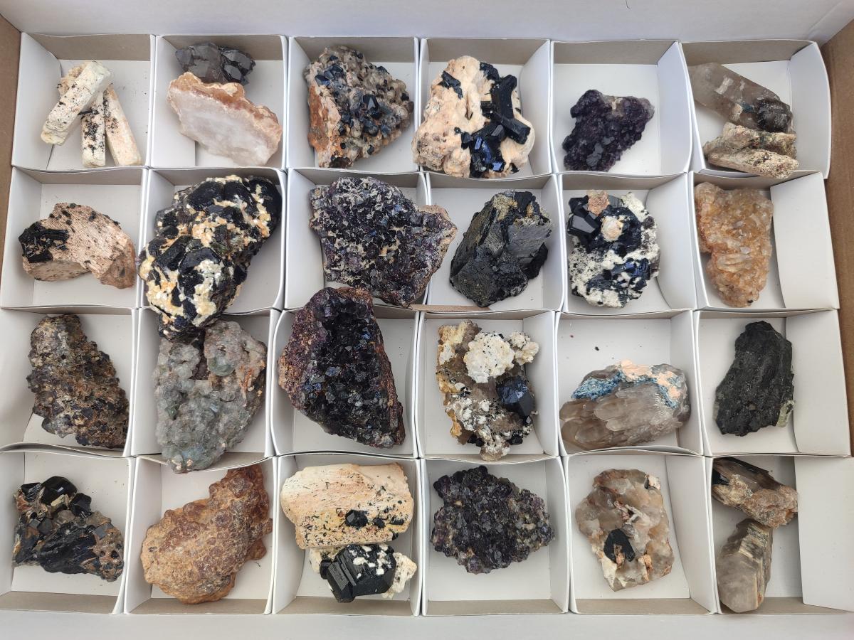 Natural Mix of Mineral Specimens x 27 From Erongo, Namibia - Toprock Gemstones and Minerals 