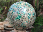 Polished Large Emerald Mica 'Mutokolite' Sphere x 1 From Mutoko, Zimbabwe - Toprock Gemstones and Minerals 