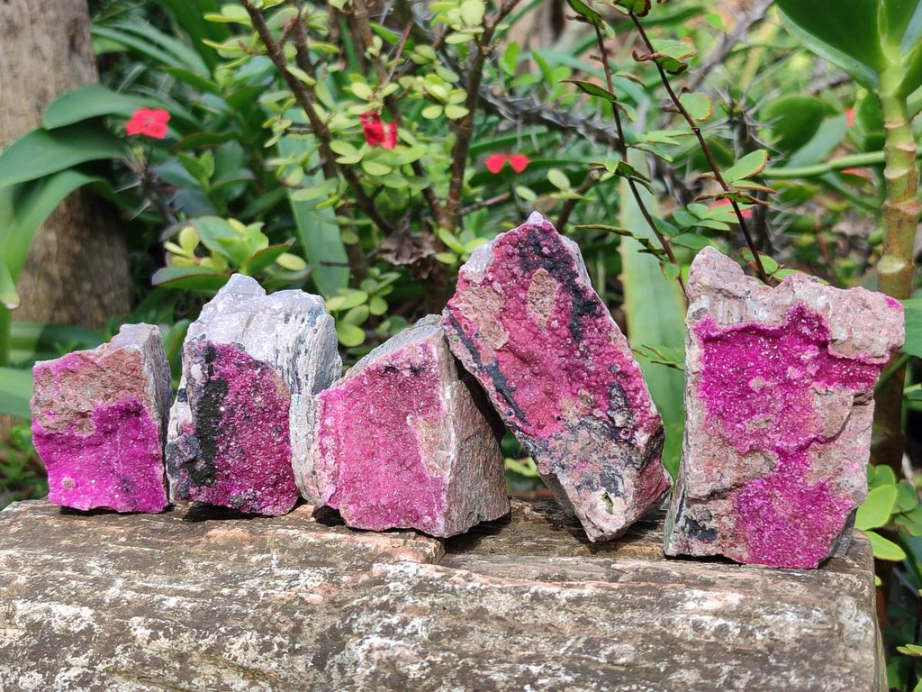 Natural Salrose Cobaltoan Dolomite Specimens x 12 From Kakanda, Congo - Toprock Gemstones and Minerals 
