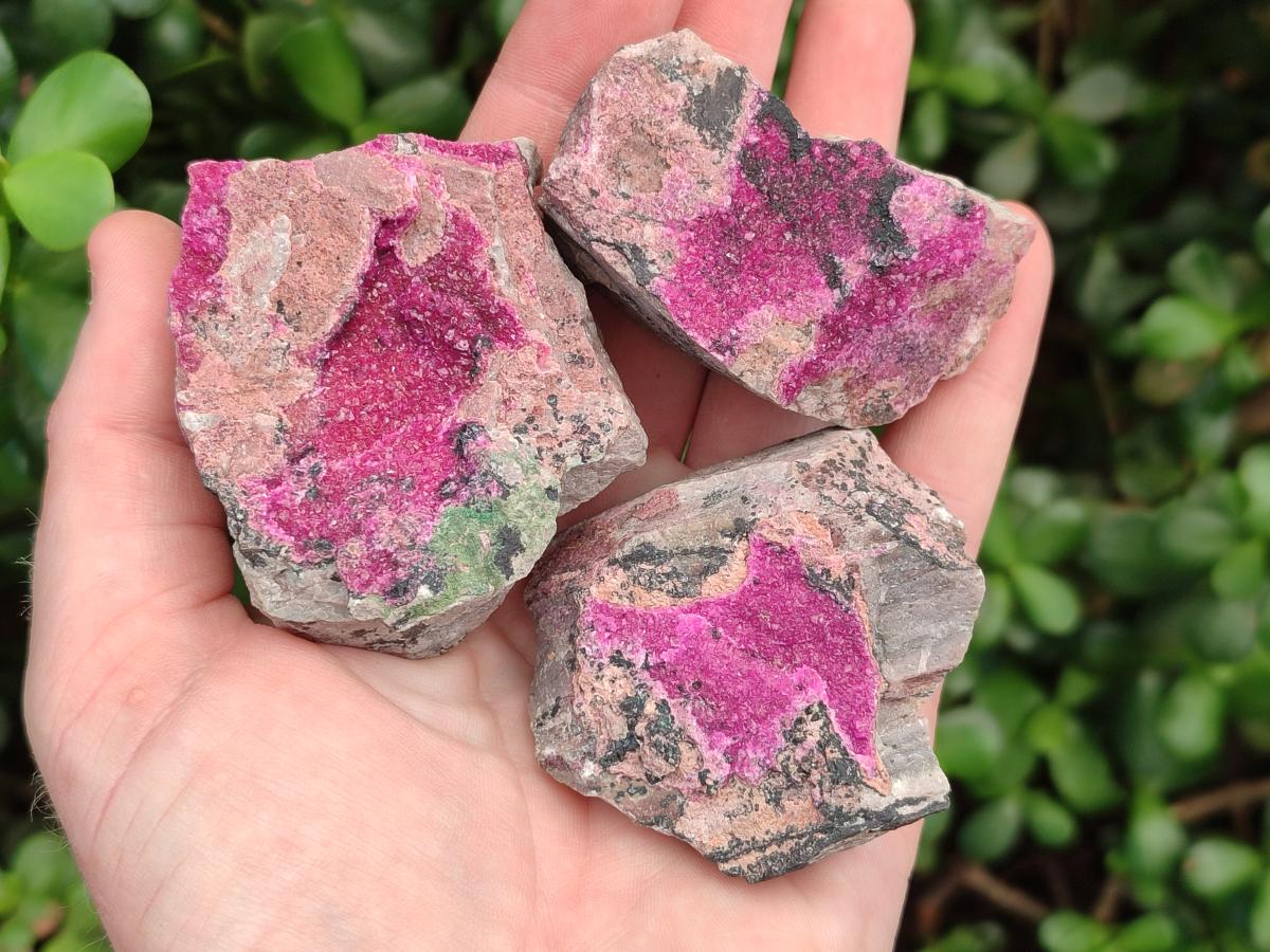 Natural Salrose Cobaltoan Dolomite Specimens x 12 From Kakanda, Congo - Toprock Gemstones and Minerals 