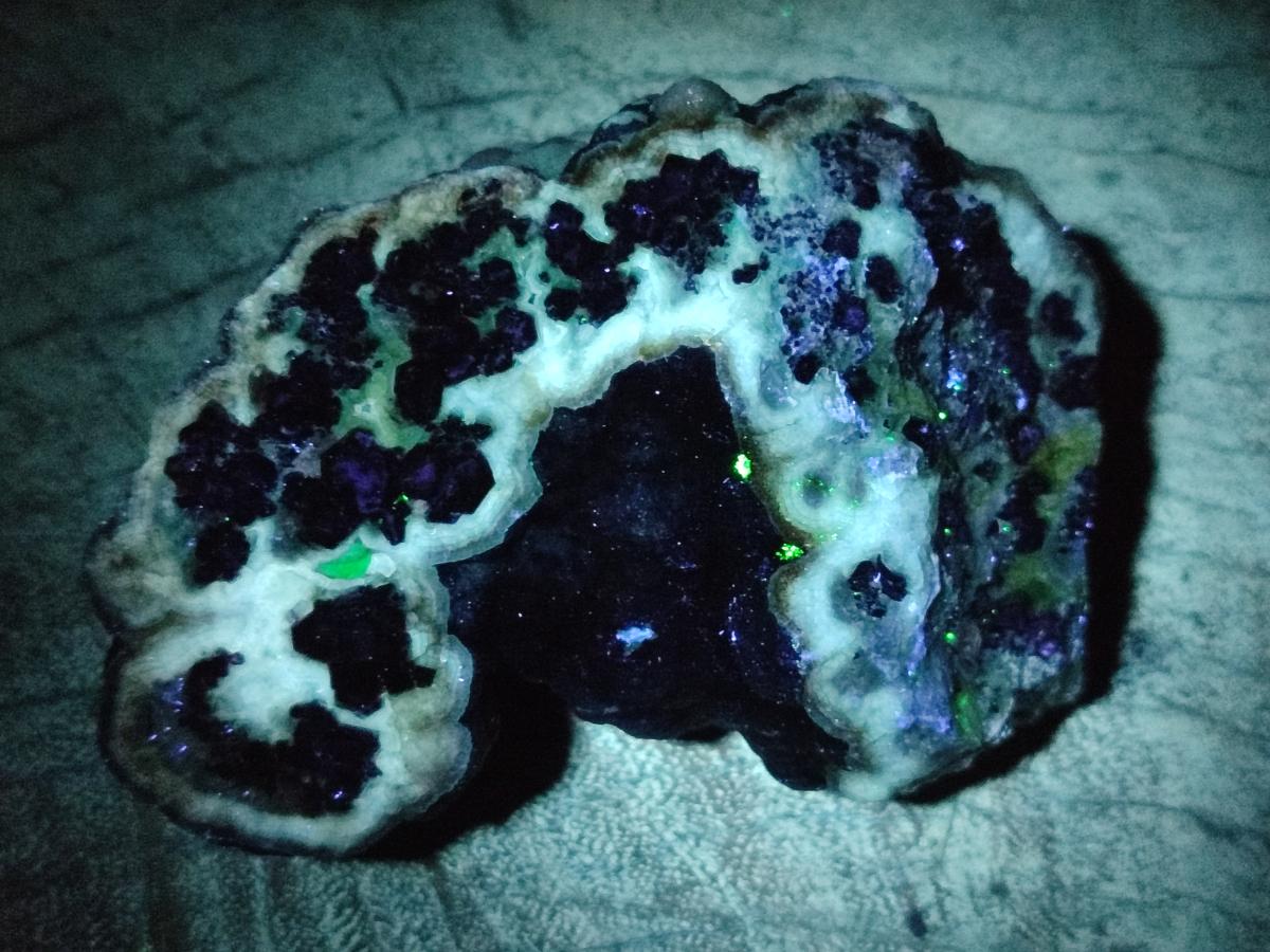 Natural Mix of Fluorite Specimens x 4 From Namibia - Toprock Gemstones and Minerals 