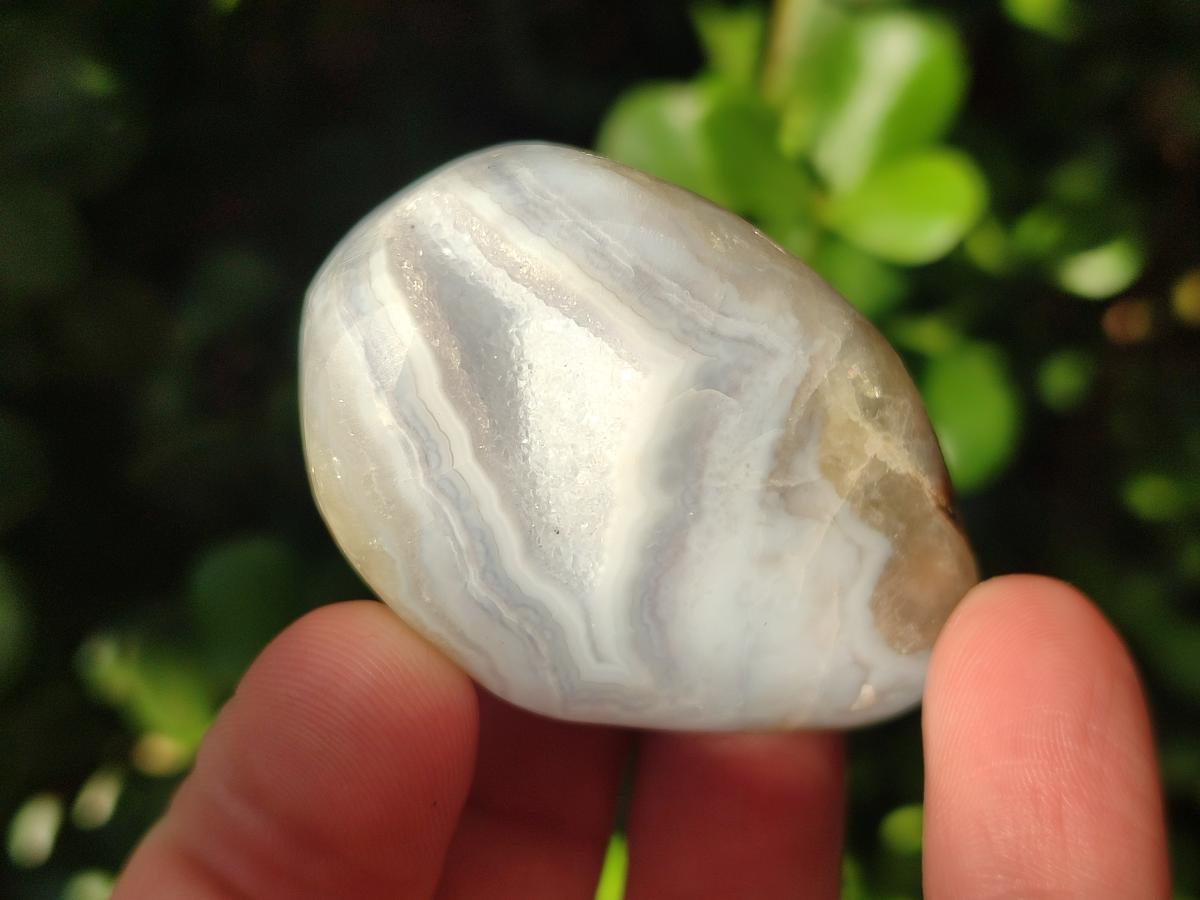 Polished and Natural Blue Lace Agate Free Forms x 17 From Nsanje, Malawi - Toprock Gemstones and Minerals 