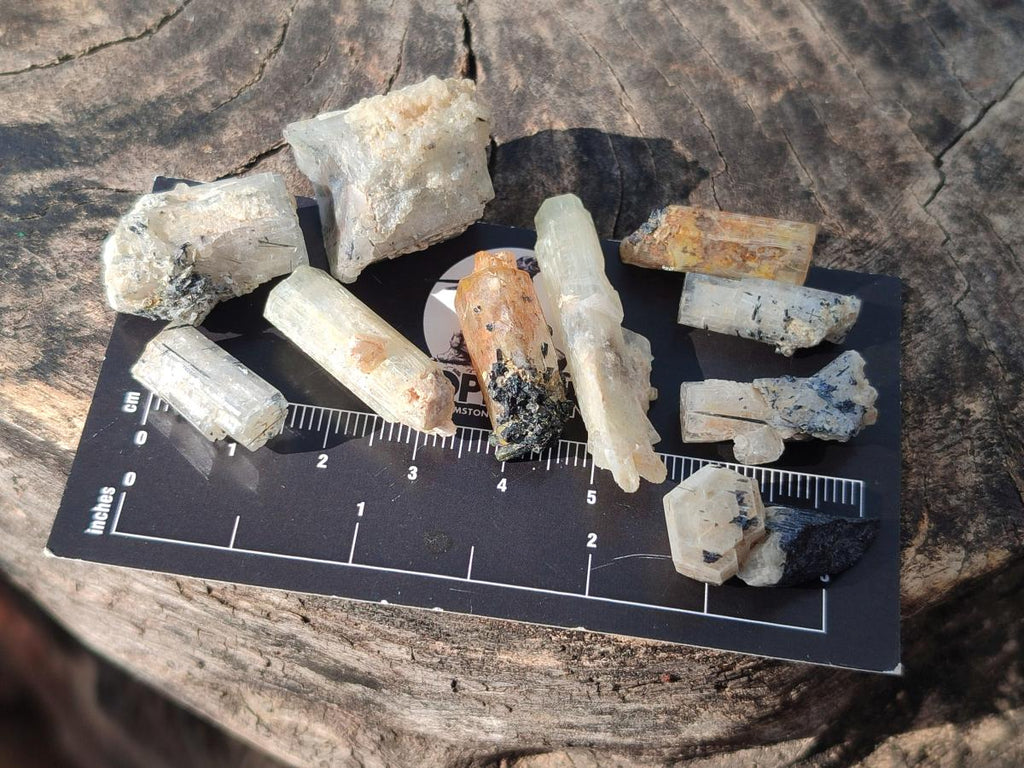 Natural Aquamarine Specimens with Goshenite and Black Tourmaline x 70 From Erongo, Namibia - Toprock Gemstones and Minerals 