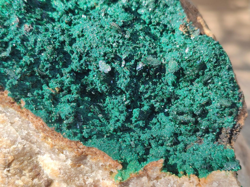 Natural Large Crystalline Malachite Specimen x 1 From Tenke Fungurume, Congo - Toprock Gemstones and Minerals 