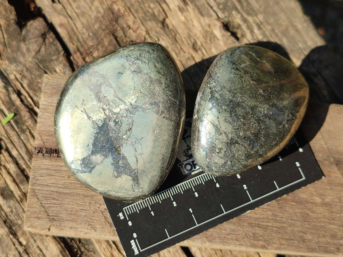 Polished Basalt Pharaoh Stone Free Forms x 12 From Iron Duke Mine, Zimbabwe - Toprock Gemstones and Minerals 