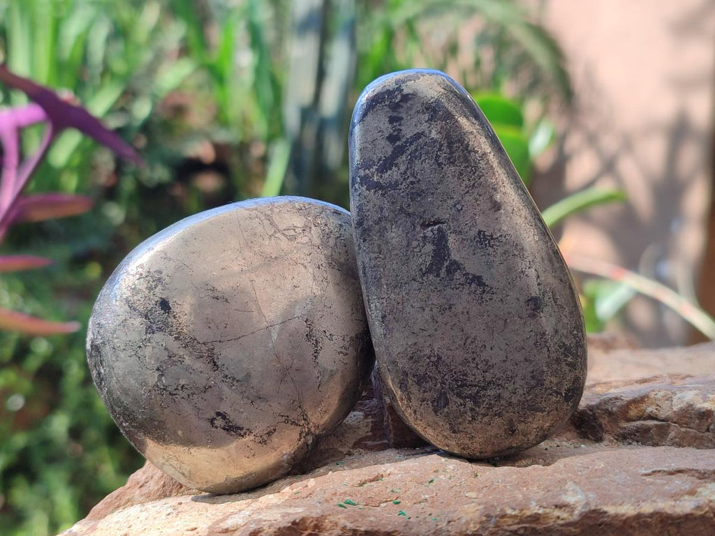 Polished Basalt Pharaoh Stone Free Forms x 12 From Iron Duke Mine, Zimbabwe - Toprock Gemstones and Minerals 