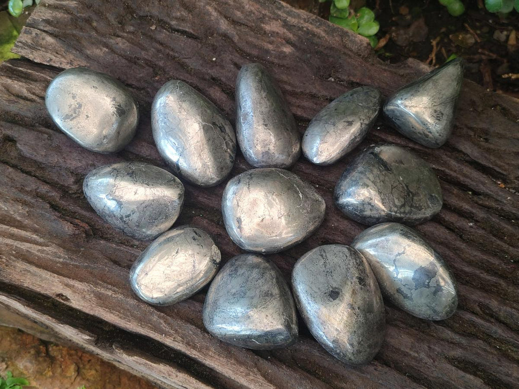 Polished Basalt Pharaoh Stone Free Forms x 12 From Iron Duke Mine, Zimbabwe - Toprock Gemstones and Minerals 