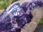 Polished One Side Lithium Silver Leaf Lepidolite Specimens x 4 From Zimbabwe - Toprock Gemstones and Minerals 