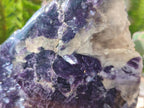 Polished One Side Lithium Silver Leaf Lepidolite Specimens x 4 From Zimbabwe - Toprock Gemstones and Minerals 
