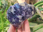 Polished One Side Lithium Silver Leaf Lepidolite Specimens x 4 From Zimbabwe - Toprock Gemstones and Minerals 