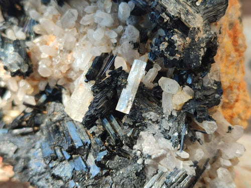 Natural Large Smokey Quartz Cluster with Schorl Black Tourmaline and Goshenite x 1 From Erongo, Namibia - Toprock Gemstones and Minerals 