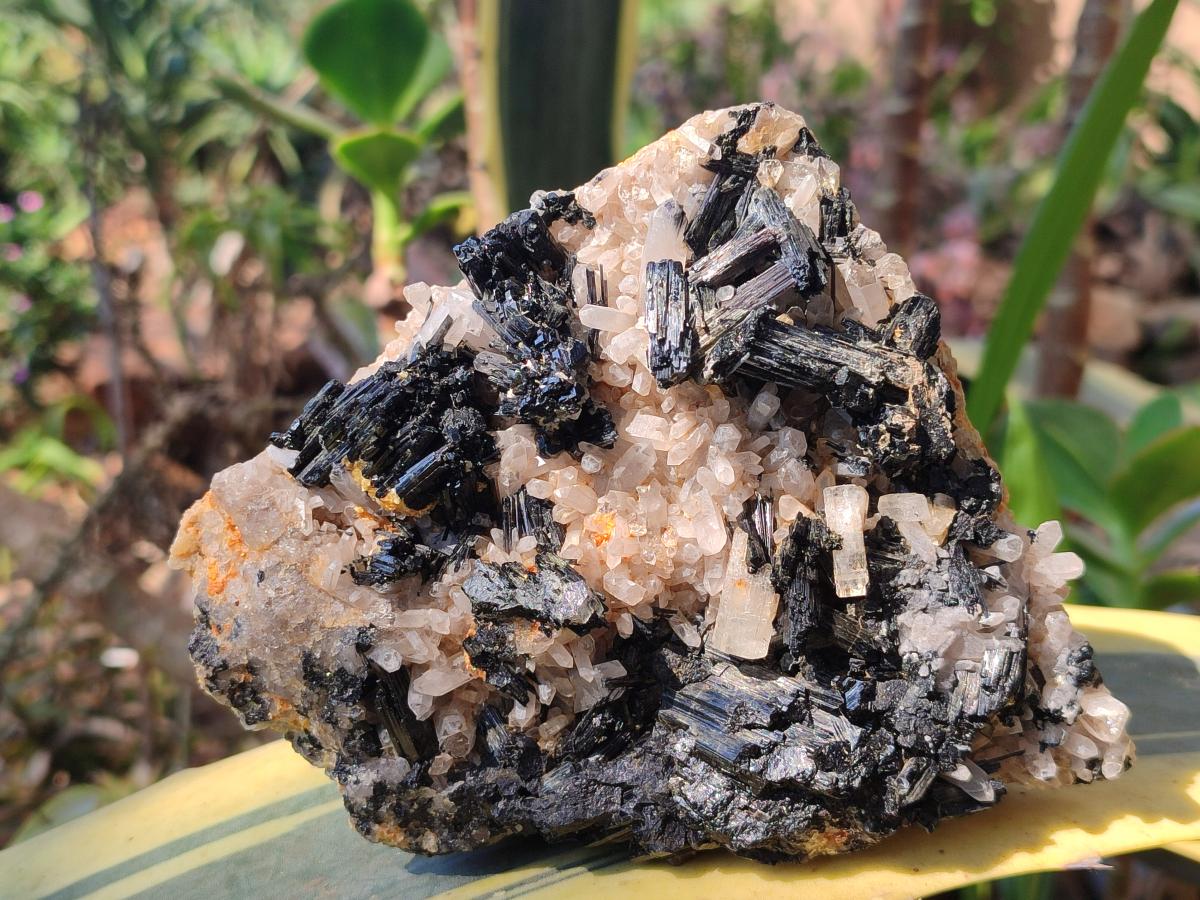Natural Large Smokey Quartz Cluster with Schorl Black Tourmaline and Goshenite x 1 From Erongo, Namibia - Toprock Gemstones and Minerals 